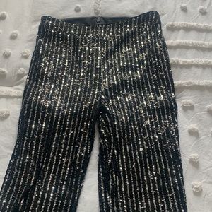 GUESS sequin flare pants
